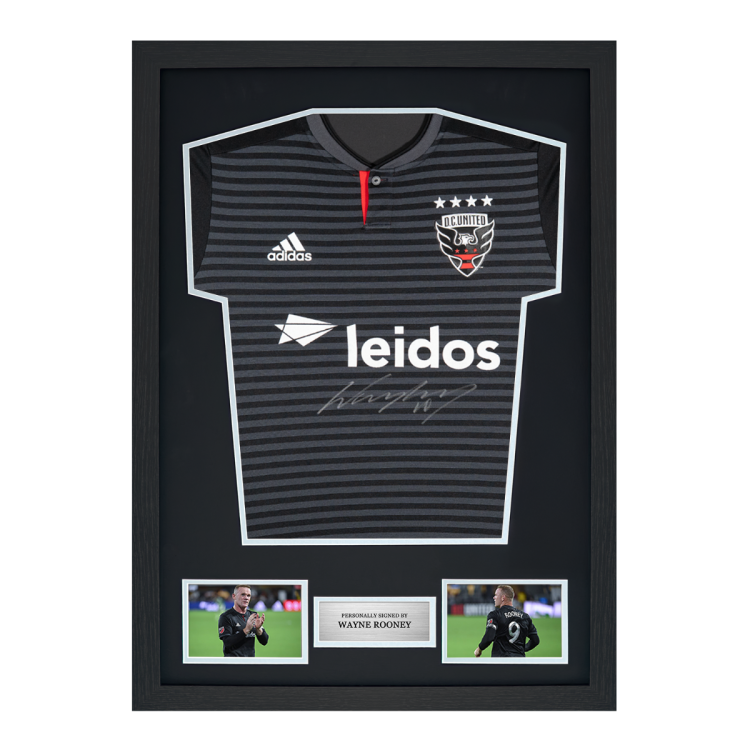 Framed Wayne Rooney Signed DC United Shirt: 2018-19