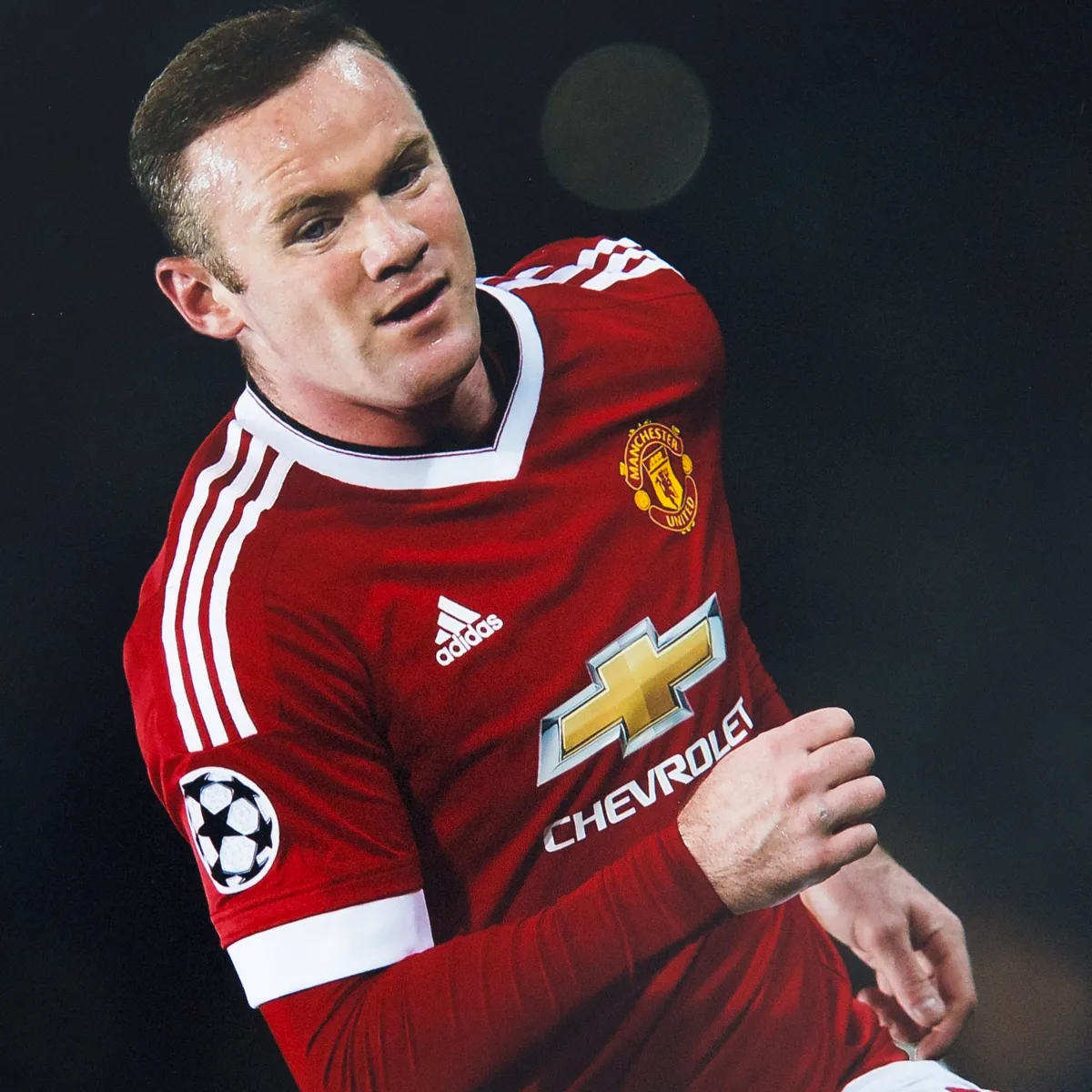 Wayne Rooney Signed Manchester United Photo: Champions League