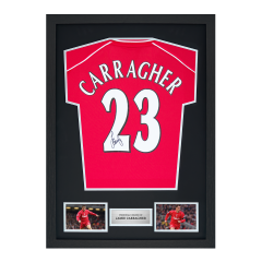 Framed Jamie Carragher Signed Liverpool Shirt: 2000-01, Number 23 Framed Jamie Carragher Signed Liverpool Shirt: 2000-01, Number 23