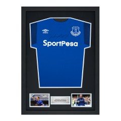 Framed Wayne Rooney Signed Everton Shirt: 2017-18 Framed Wayne Rooney Signed Everton Shirt: 2017-18