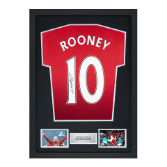 Framed Wayne Rooney Signed Manchester United Shirt: 2024-25, Number 10 Framed Wayne Rooney Signed Manchester United Shirt: 2024-25, Number 10