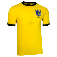 Zico Signed Brazil Shirt: 1982 World Cup